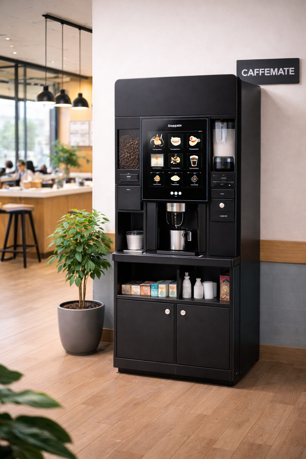 Commercial coffee vending machine